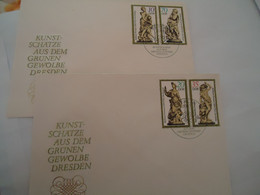 DDR  GERMANY 2  FDC  1985  MUSEUMS ART - Sin Clasificación