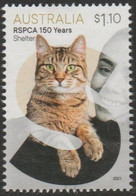 AUSTRALIA - USED 2021 $1.10 RSPCA 100 Years Of Caring And Protecting - Shelter - Cat - Usados