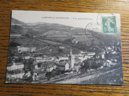 LAMURESUR AZERGUES, RHONE, VUE PANORAMIQUE, CPA - Lamure Sur Azergues