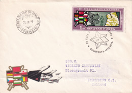 Hungary 1975 FDC Military Warsaw Pact 20 Th  Poland Czech Romania Bulgaria SSSR CCCP DDR Flag To Amsterdam Holland - Covers & Documents