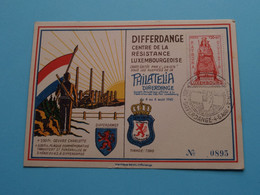 DIFFERDANGE Centre De La Résistance Luxembourgeoise > Philatelia  > N° 0895 ( Voir Scan ) 1945 ! - Cartes Maximum