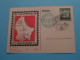 Tag Der Briefmarke 19415 F.S.P.L. > 12-1-1941 > N° 4285 LUXEMBOURG ( Voir Scan ) ! - Maximumkaarten