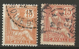 CAVALE N° 12 Et 12a OBL - Used Stamps