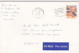 Canada - LAC De Weston Pour Saint-Maurice-sur-Vingeanne (21) - 22 Décembre 1976 - Timbre 20c Sc 596 - 1 CAD - Cartas