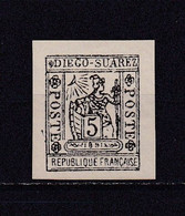 DIEGO SUAREZ 1891 TIMBRE N°10 NEUF AVEC SIGNATURE CARION - Unused Stamps