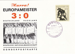 Germany 1972 Card: Football Fussball Soccer Calcio; UEFA Euro 1972 Belguim: Brussel Final Match Germany - Russia - Championnat D'Europe (UEFA)