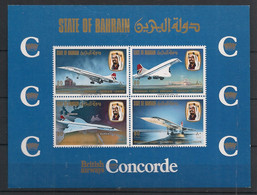 BAHRAIN - 1976 - Bloc Feuillet BF N°Yv. 1 - Concorde - Neuf Luxe ** / MNH / Postfrisch - Bahrain (1965-...)