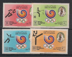 BAHRAIN - 1988 - N°Yv. 360 à 363 - Olympics / Seoul - Neuf Luxe ** / MNH / Postfrisch - Bahrain (1965-...)