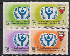 BAHRAIN - 1990 - N°Yv. 408 à 411 - Alphabétisation - Neuf Luxe ** / MNH / Postfrisch - Bahrain (1965-...)