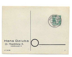 Karte Aus Magdeburg 1949, Marke Ist Sehr Stark Verzähnt - Cartas