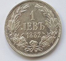 COINS BULGARIA 1 Lev 1882 Aleksandr I  F/VF - Bulgaria