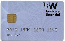 @+ Carte à Puce Demonstration DataCard - 2004 - Bankwell Financial - Disposable Credit Card