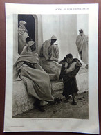 Stampa Del 1929 Tripoli Venditori Indigeni Moschea Beduini - Unclassified