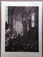 Stampa Del 1929 Vecchia Verona Portale Sant'Anastasia Adige - Unclassified