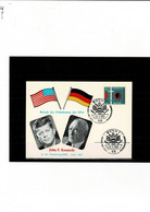 Allemagne Carte1er Jour BONN 1 John F. Kennedy    26-8-1963 - Cartas