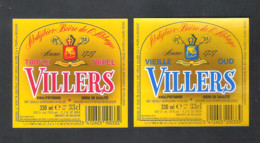 BROUWERIJ  VILLERS - PUURS - OUD VILLERS  -  TRIPEL  - 2 BIERETIKETTEN  (BE 331) - Bière