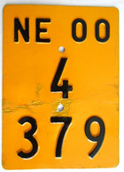 Velonummer Mofanummer Neuenburg NE 00 (2000) - Number Plates