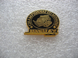 Pin's Du Championnat Du Monde De F1. RENAULT - F1