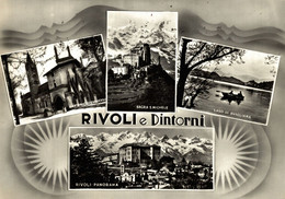 RIVOLI, Torino - Saluti, Vedutine - VG + Targhetta Postale - #111 - Rivoli