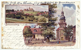 Litho GRUSS Aus JOHANNESBERG Lkr. Aschaffenburg 1900 - Aschaffenburg