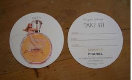 Carte Chanel Chance Take It 2002 - Modernes (à Partir De 1961)