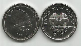 Papua New Guinea 5 Toea 2005. High Grade,turtle Tortue - Papouasie-Nouvelle-Guinée