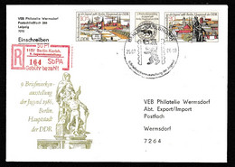 DDR: 1986, Einschreibebrief Mit ZdK Mi. Nr. W Zd 683, Briefmarkenausstellung Der Jugend - Cartas