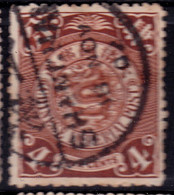 Stamp Imperial China Coil Dragon 1898-1910? 4c Fancy Cancel Lot#48 - Usati