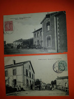 Vitry-la-ville:hotel De La Gare-maison Vincent Et Bureau De Poste 2 Cartes - Vitry-la-Ville