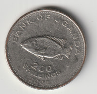 UGANDA 2008: 200 Shillings, KM 68a - Ouganda