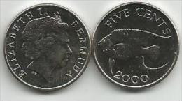 Bermuda 5 Cents 2000. - Bermudes