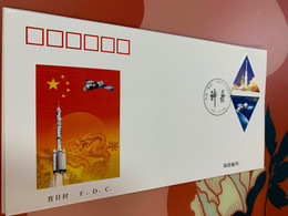 China Stamp Spaceship FDC 2000 Year - Cartas & Documentos