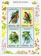 Ghana - 1981 - Birds Of Ghana - Mint Stamp Sheetlet - Ghana (1957-...)