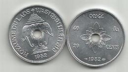 Laos 20 Cents 1952. KM#5 - Laos