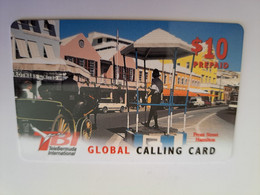 BERMUDA  $ 10,-  TBI / STREET SCENE BERMUDA  / RED  VALUE   /   PREPAID CARD  Fine USED  **11311** - Bermuda