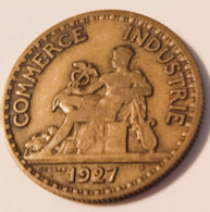 50 CENTIMES  COMMERCE INDUSTRIE......DOMARD 1927..  * INV * EFFACE ..... JUSTE LE POINT.... - 50 Centimes