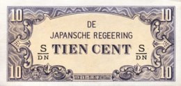 Netherland Indies 10 Cents, P-121c (1942) - UNC - Dutch East Indies