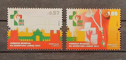 2022 - Portugal - MNH - World Youth Meeting - Lisbon 2023 - 2 Stamps + Souvenir Sheet Of 2 Stamps - Unused Stamps