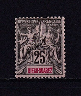 DIEGO SUAREZ 1893 TIMBRE N°45 NEUF AVEC CHARNIERE - Ongebruikt