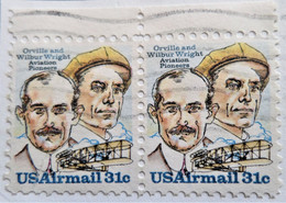 Timbre Des  Etats-Unis 1979 Aviation Pioneers - Wright Brothers  Stampworld N° 82 - 3a. 1961-… Usados