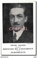 CPA Henri Massis Auteur De La Defense De L&#39Occident Et De Jugements - Philosophy
