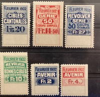 Schützenfest / Schiessmarken Fleurier 1902 - Revenue Stamps