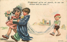 Illustrateur Destockage La Carte Pour 1.50 Euro -  Maintenant Qu'on Est Mariés, Tu Vas Me Donner Tous Tes Sous !! - Sager, Xavier