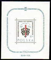 POLAND 1962 Skiing Championship Block MNH / **  Michel Block 26 - Blocs & Feuillets