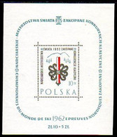 POLAND 1962 Skiing Championship Block MNH / **  Michel Block 26 - Blocks & Kleinbögen