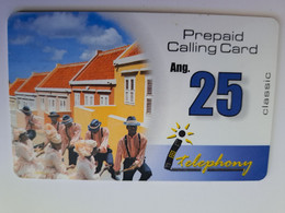 CURACAO NAF 25,- PREPAID I-TELEPHONY THICK CARD  FINE  USED      ** 11333** - Antilles (Neérlandaises)