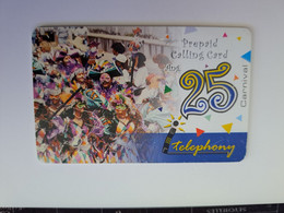 CURACAO NAF 25,-   BELKAART / I TELEPHONY / CARNIVAL /   THICK CARD   USED CARD     ** 11338** - Antillen (Niederländische)