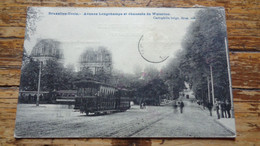 REF 606 : CPA Belgique Bruxelles Uccle Avenue Longchamps Beau Plan Tramway - Uccle - Ukkel