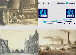 COCKERILL – SAMBRE (1832-1992 – 160e Anniversaire) – Lot De 9 CP + Pochette Souvenir (1992) - Charleroi