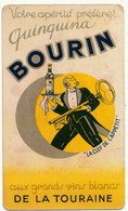 Carte Parfumée Alcools - Quinquina BOURIN, Prunelline GERBAULT - Anciennes (jusque 1960)